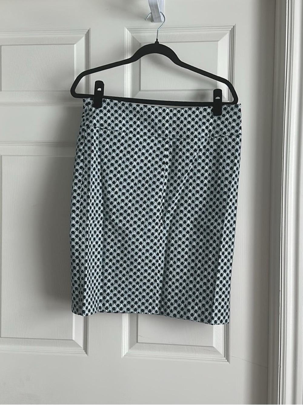 Classic Blue Patterned Women's Pencil Skirt